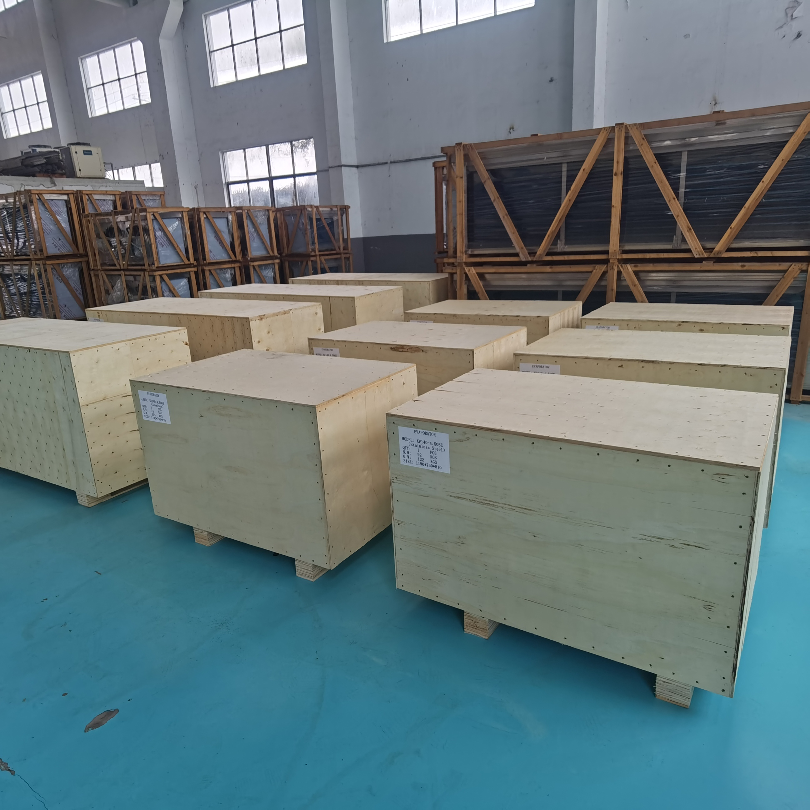 Emballage de caisse en bois