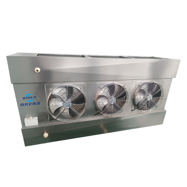 L'EC industrielle commerciale fane double &eacute;vaporateur de refroidisseur d'air de d&eacute;charge pour l'usine de transformation des produits alimentaires